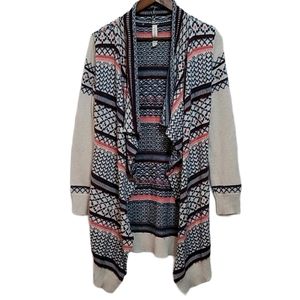 Aeropostal Open Front Long Knit Cardigan M…